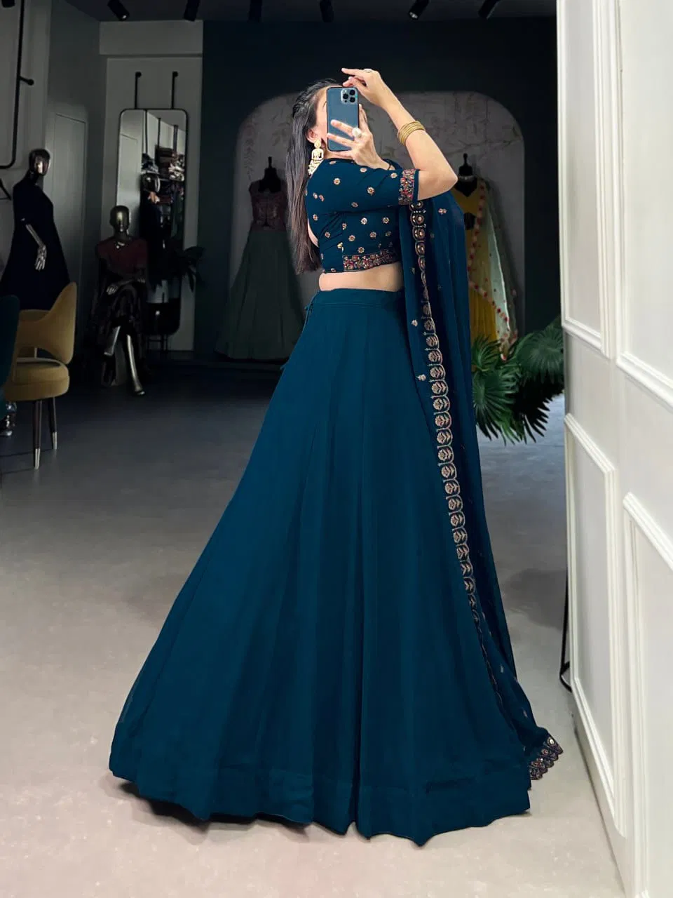 Sarika By LNB Georgette Embroidery Lehenga Choli Wholesales In Delhi